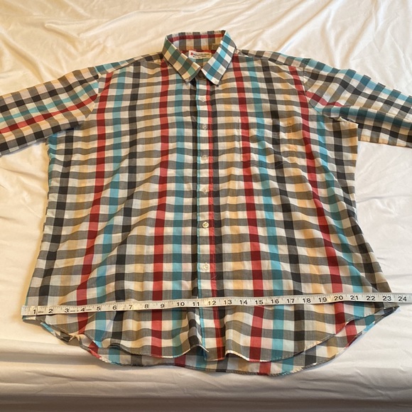 Bud Berma Weekender Plaid Long Sleeve Button Down Dress Shirt Size XL - Picture 9 of 12